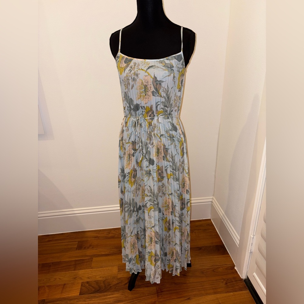 Vince Floral Spaghetti Strap Maxi Dress XS